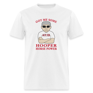 BASIC Hooper Horsepower Men's T-Shirt - white