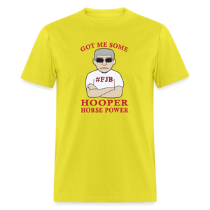 BASIC Hooper Horsepower Men's T-Shirt - yellow