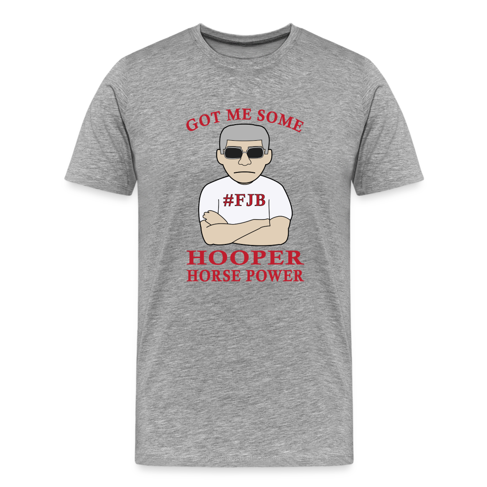 Hooper Horsepower Men's Premium T-Shirt - heather gray