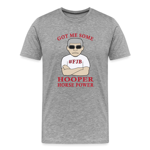 Hooper Horsepower Men's Premium T-Shirt - heather gray