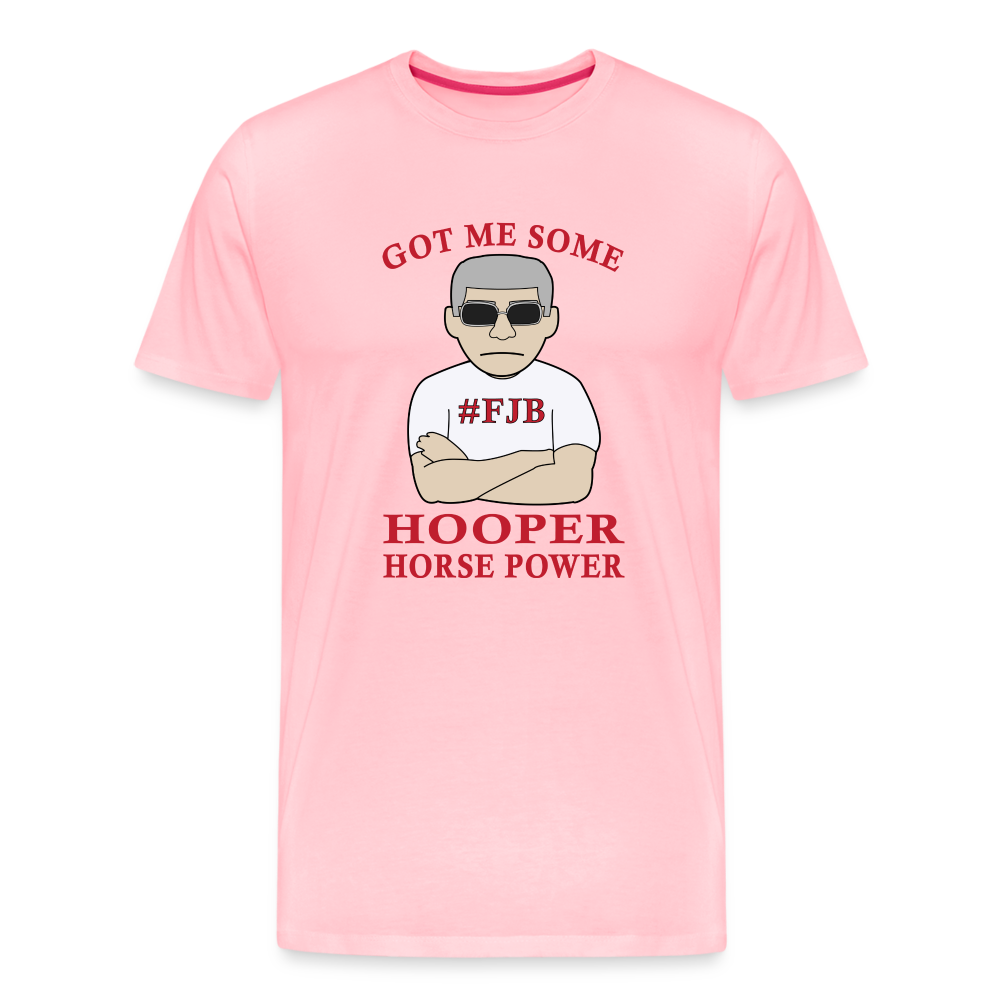 Hooper Horsepower Men's Premium T-Shirt - pink