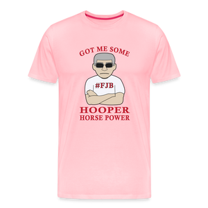 Hooper Horsepower Men's Premium T-Shirt - pink