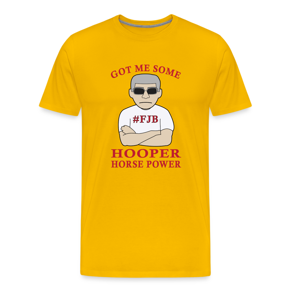 Hooper Horsepower Men's Premium T-Shirt - sun yellow