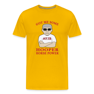 Hooper Horsepower Men's Premium T-Shirt - sun yellow