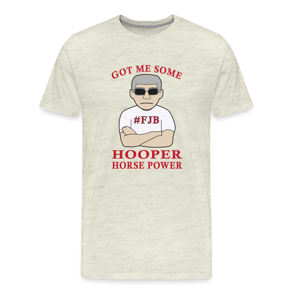 Hooper Horsepower Men's Premium T-Shirt - heather oatmeal