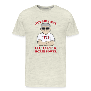 Hooper Horsepower Men's Premium T-Shirt - heather oatmeal