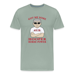 Hooper Horsepower Men's Premium T-Shirt - steel green