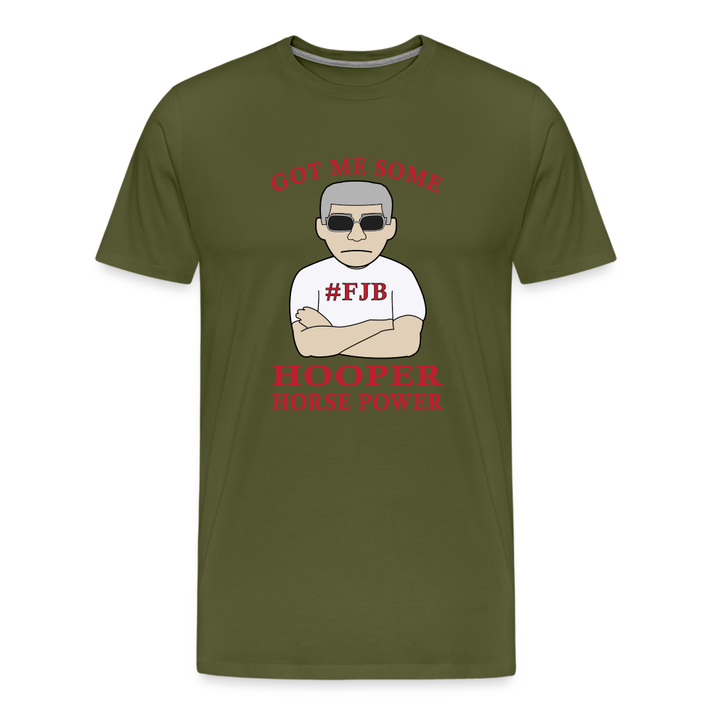 Hooper Horsepower Men's Premium T-Shirt - olive green