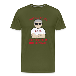 Hooper Horsepower Men's Premium T-Shirt - olive green