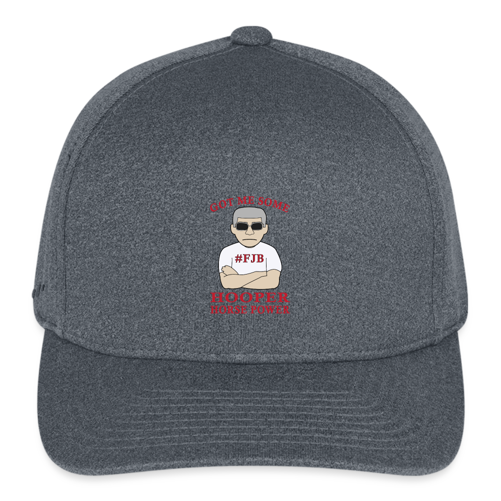 Flexfit Fitted Melange Baseball Cap - dark heather gray