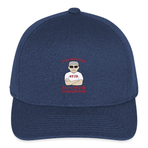 Flexfit Fitted Melange Baseball Cap - heather navy