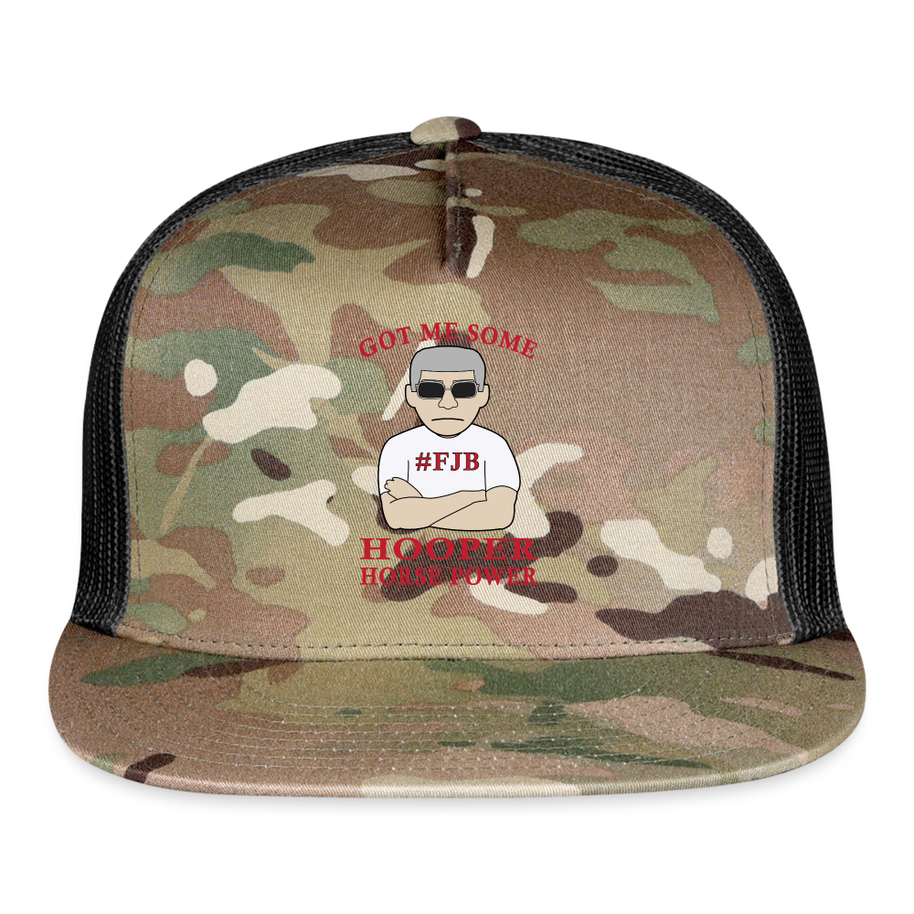 Hooper Horsepower Centered Trucker Cap - MultiCam\black