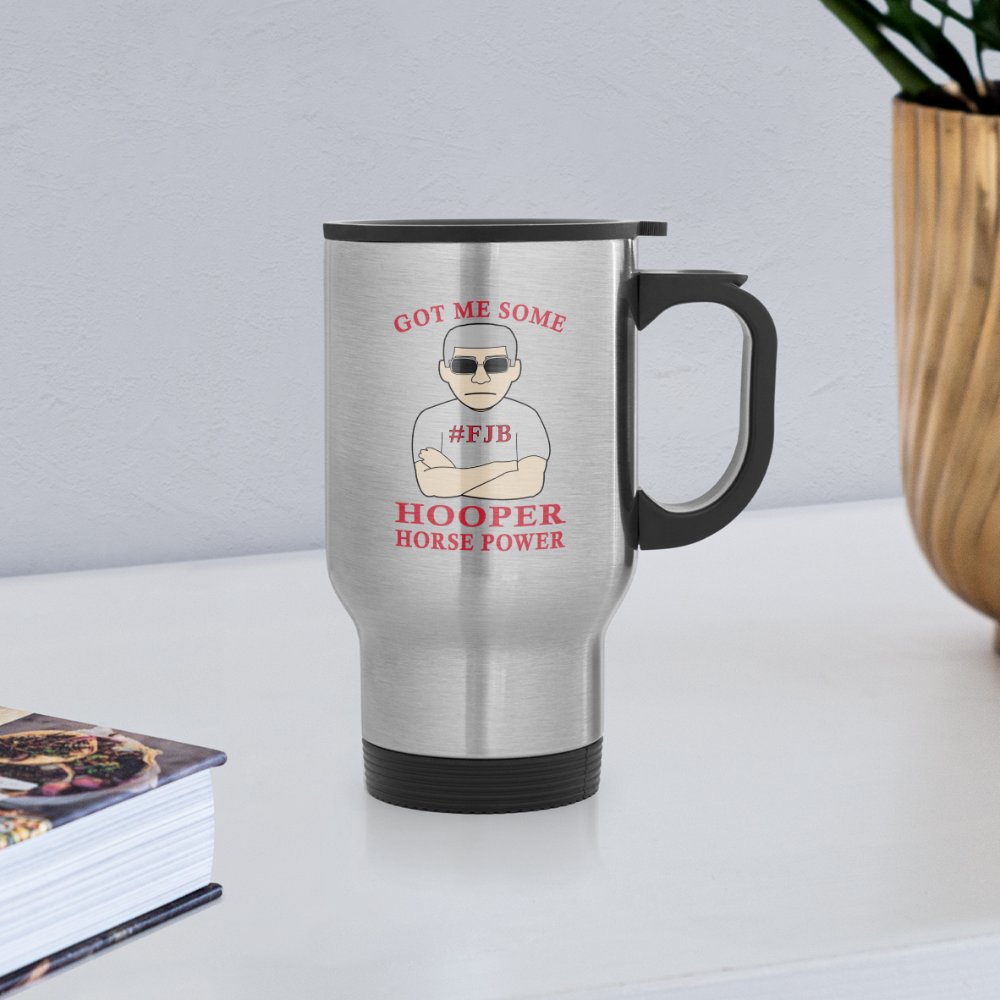 Hooper Horsepower Travel Mug - silver