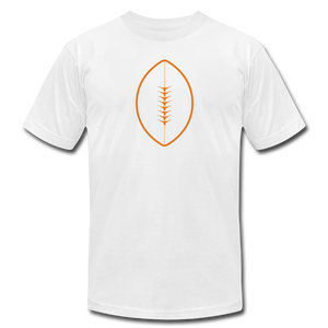 Texas Longhorn Football Unisex Jersey T-Shirt by Bella + Canvas - white