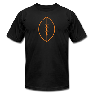 Texas Longhorn Football Unisex Jersey T-Shirt by Bella + Canvas - black