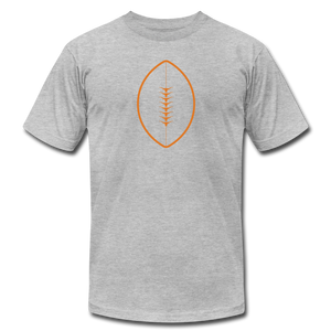 Texas Longhorn Football Unisex Jersey T-Shirt by Bella + Canvas - heather gray