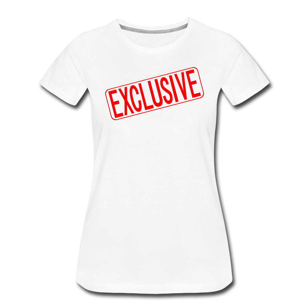 EXCLUSIVE Real Estate Sign Rider Women’s Premium T-Shirt - white