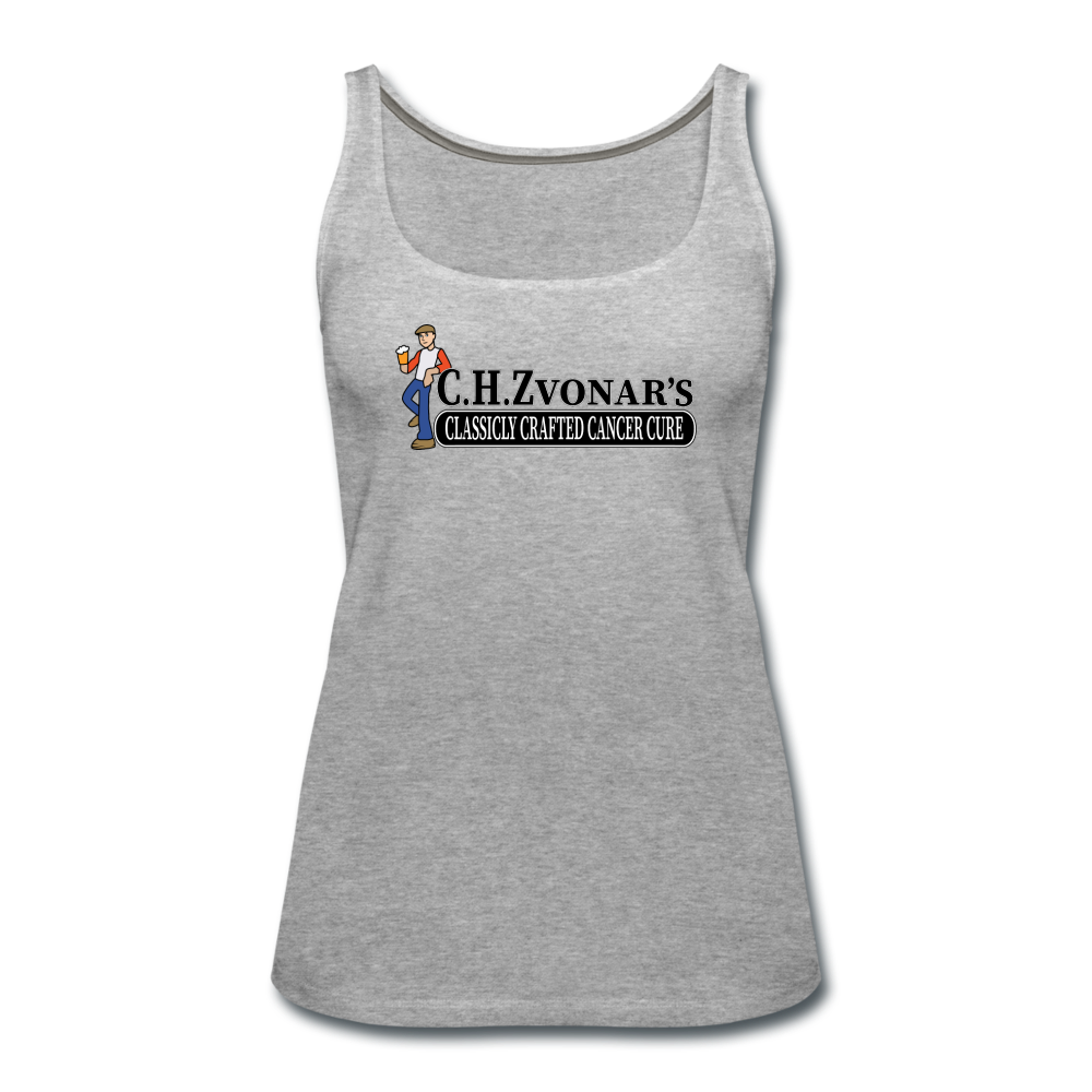 Zvonar's Crafted Cure Women’s Premium Tank Top - heather gray