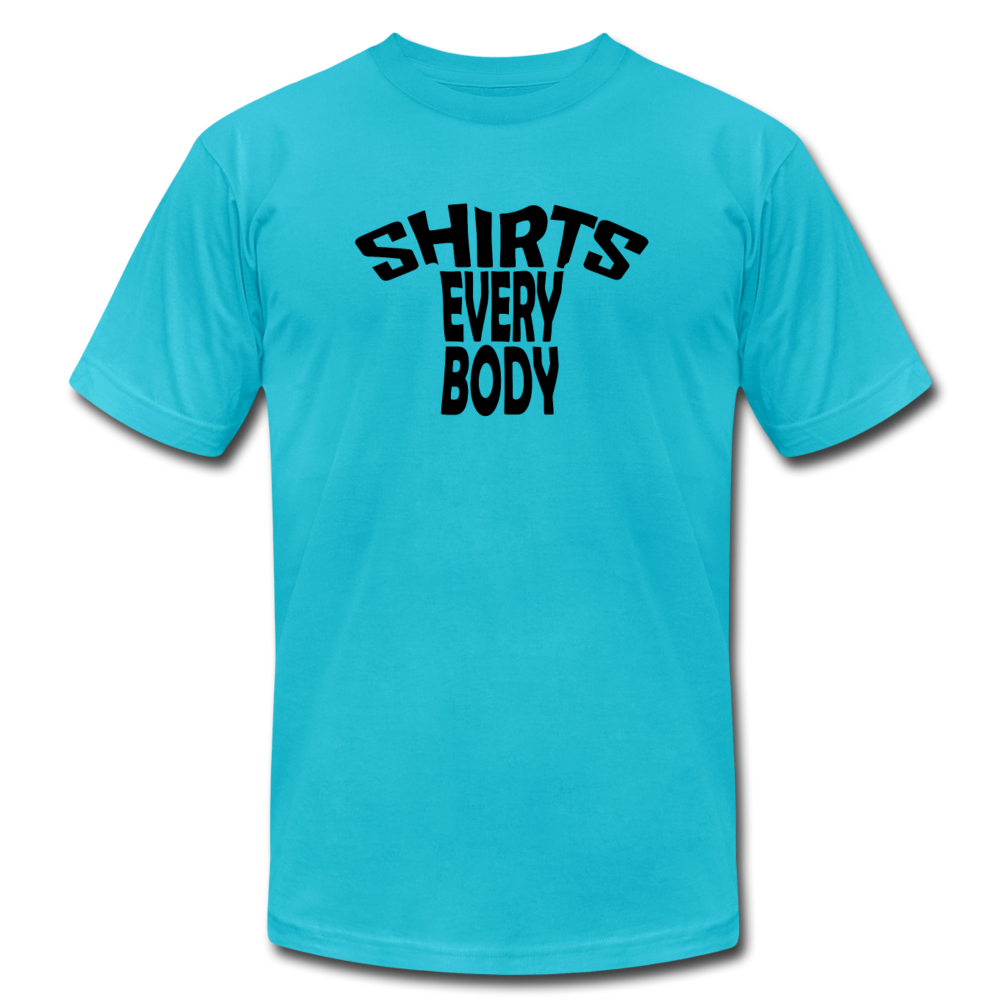 SHIRTS EVERYBODY Tee - Unisex Jersey T-Shirt by Bella + Canvas - turquoise