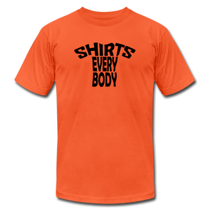 SHIRTS EVERYBODY Tee - Unisex Jersey T-Shirt by Bella + Canvas - orange