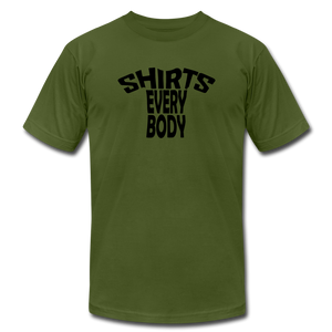 SHIRTS EVERYBODY Tee - Unisex Jersey T-Shirt by Bella + Canvas - olive