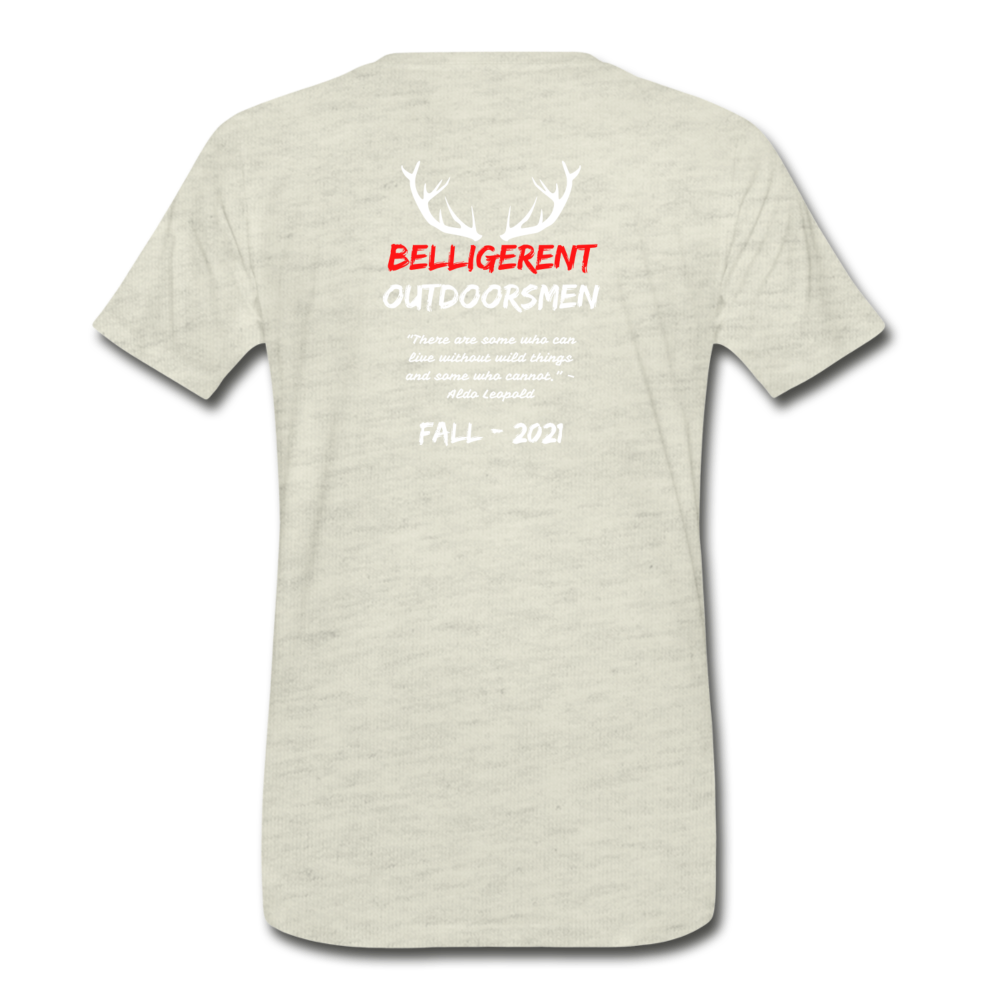 Belligerent Men's Premium T-Shirt - heather oatmeal