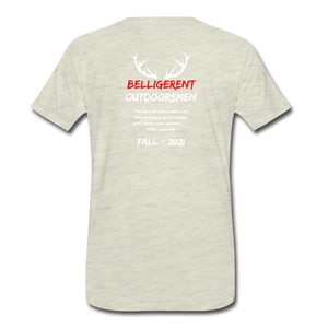 Belligerent Men's Premium T-Shirt - heather oatmeal