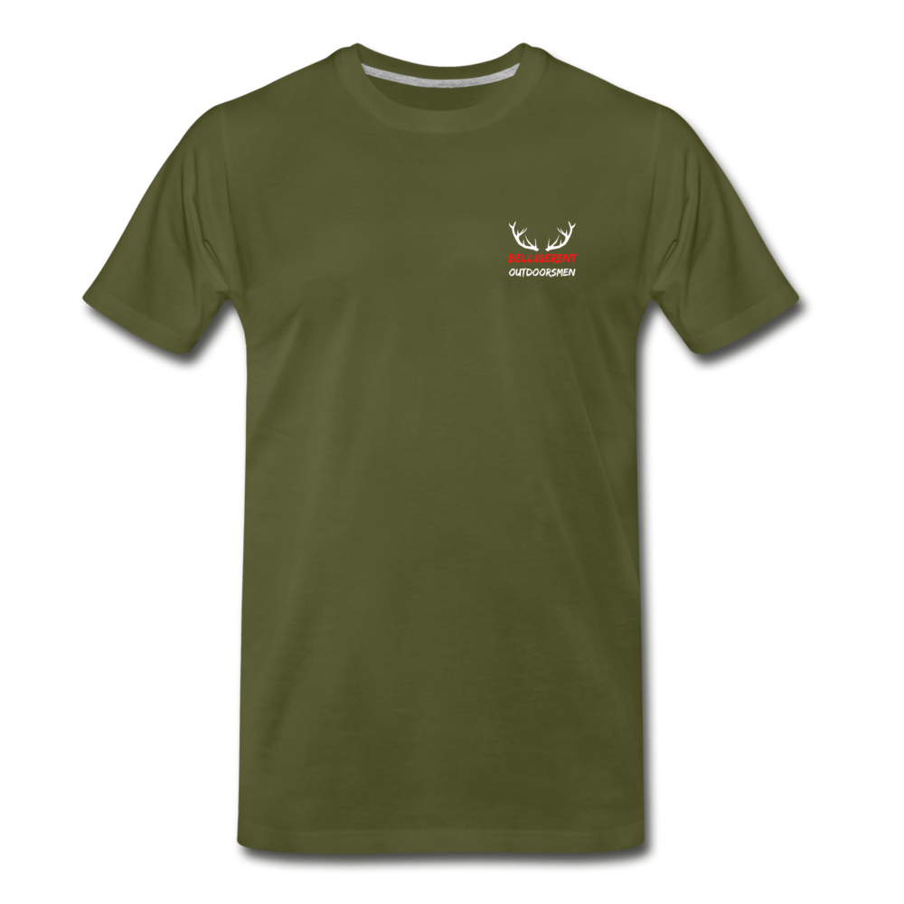 Belligerent Men's Premium T-Shirt - olive green