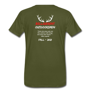 Belligerent Men's Premium T-Shirt - olive green