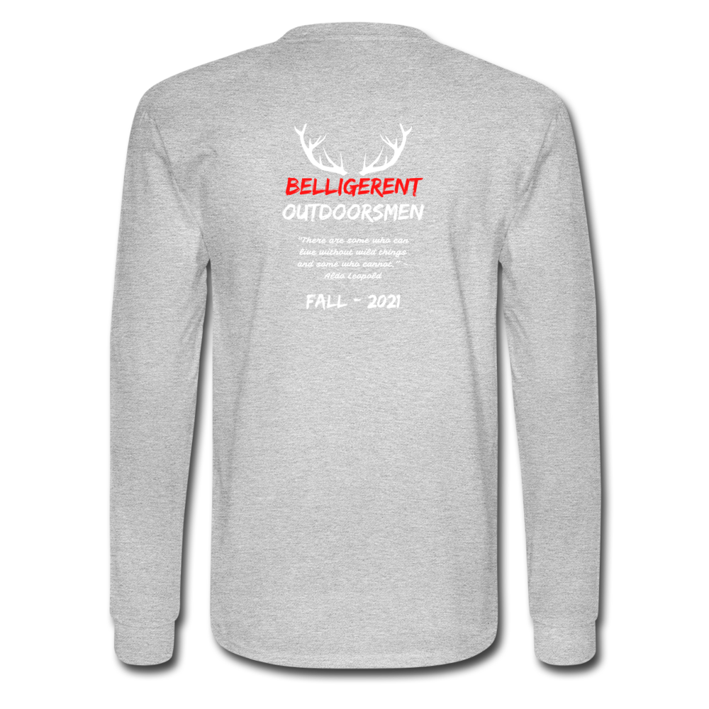 Belligerent Men's Long Sleeve T-Shirt - heather gray