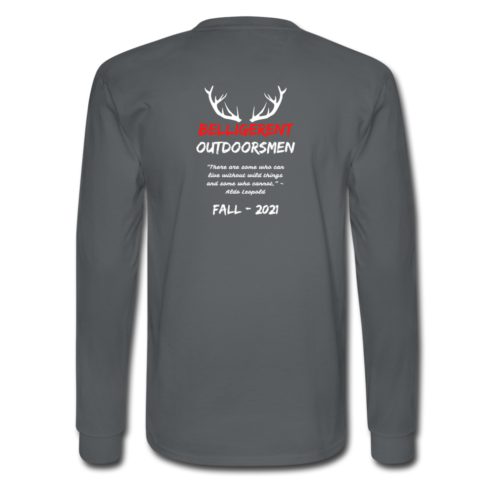 Belligerent Men's Long Sleeve T-Shirt - charcoal