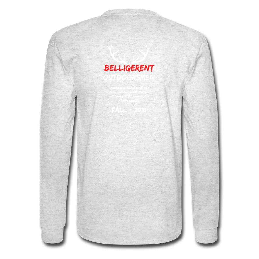 Belligerent Men's Long Sleeve T-Shirt - light heather gray