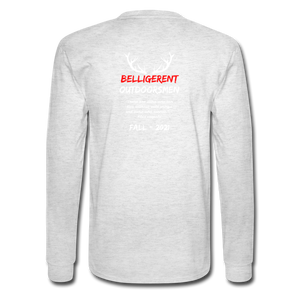 Belligerent Men's Long Sleeve T-Shirt - light heather gray