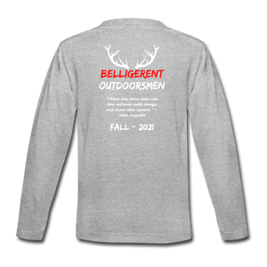 Belligerent Kids' Premium Long Sleeve T-Shirt - heather gray